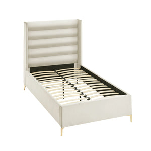 HomeRoots Black Velvet Upholstered Bed Frame - Luxurious Design with Sturdy Eucalyptus Wood for Ultimate Comfort Full 544928