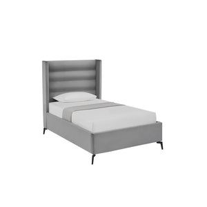 HomeRoots Black Velvet Upholstered Bed Frame - Luxurious Design with Sturdy Eucalyptus Wood for Ultimate Comfort Full 544929