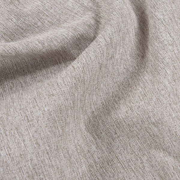 Homeroots 87" Beige Polyester Blend Sofa With Ottoman With Natural Legs   544960