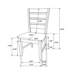 English Elm Set Of 2 Modern Farmhouse Dining Chairs With Plush Dark Grey Upholstered Seats For Comfort B016P227268-GIGA