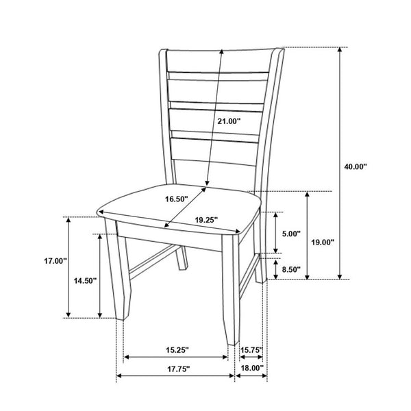 English Elm Set Of 2 Modern Farmhouse Dining Chairs With Plush Dark Grey Upholstered Seats For Comfort B016P227268-GIGA