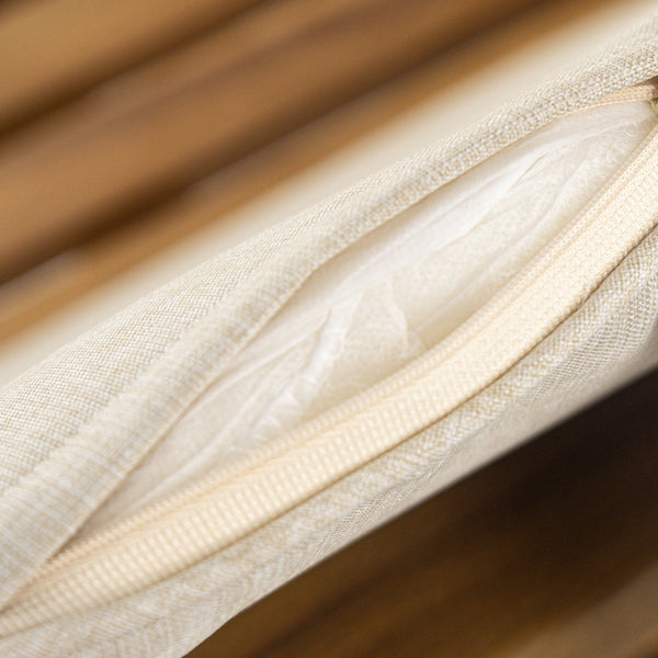 English Elm Christopher Knight Home® - Preston Teak Outdoor Dining Chairs Set of 2 with Beige Cushions, Acacia Wood Frame, Wicker Backrest N775P243309T