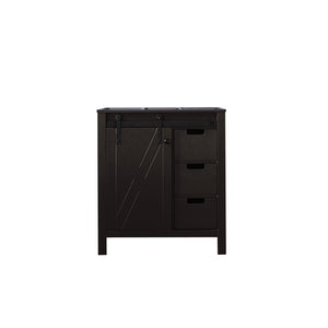 English Elm Brown Bath Vanity - 30 In. W X 22 In. D, Elegant Solid Wood Design With Soft-Close Drawers & Storage B2731P260005