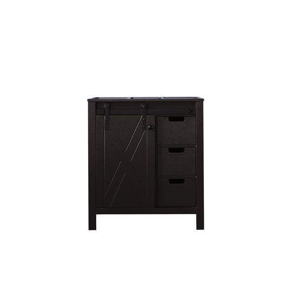 English Elm Brown Bath Vanity - 30 In. W X 22 In. D, Elegant Solid Wood Design With Soft-Close Drawers & Storage B2731P260005