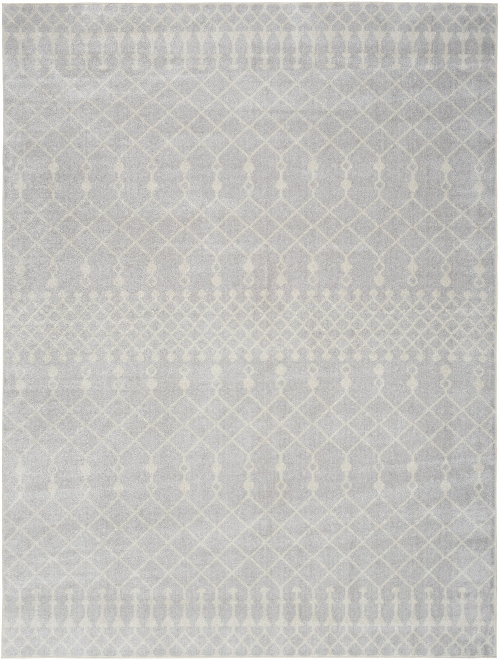 Homeroots 9' X 12' Blue And Ivory Abstract Power Loom Washable Area Rug  Polyester 545087