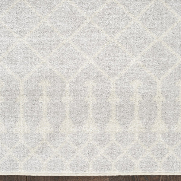 Homeroots 9' X 12' Blue And Ivory Abstract Power Loom Washable Area Rug  Polyester 545087