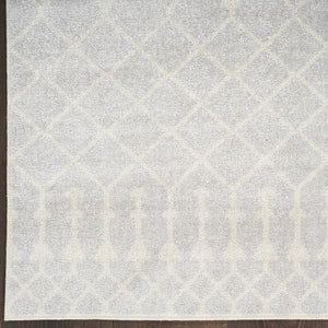 Homeroots 9' X 12' Blue And Ivory Abstract Power Loom Washable Area Rug  Polyester 545087