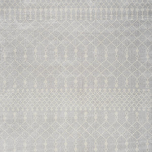 Homeroots 9' X 12' Blue And Ivory Abstract Power Loom Washable Area Rug  Polyester 545087