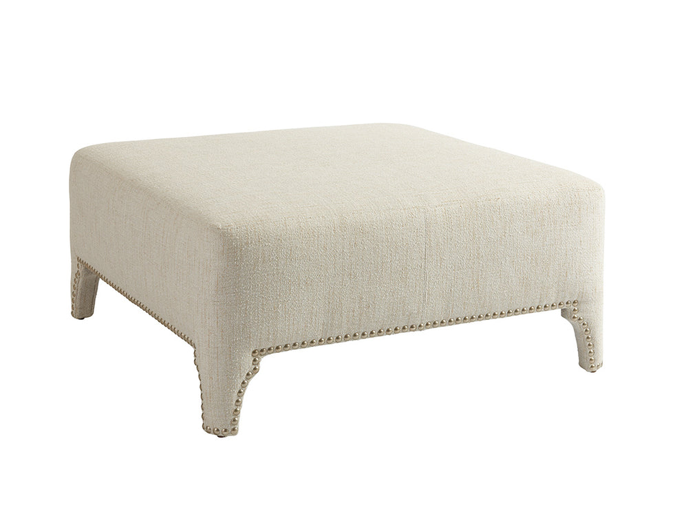 Lexington Barclay Butera Sheffield Cocktail Ottoman - Exquisite Upholstered Seating With Nailhead Trim For Elegant Interiors   5450-25-40