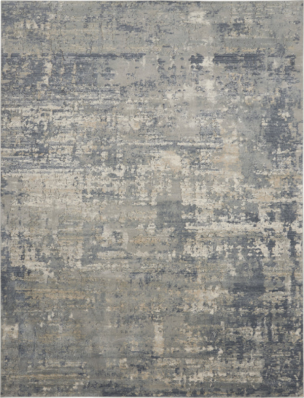 Homeroots 9' X 12' Beige And Gray Abstract Power Loom Area Rug  Polypropylene,Polyester 545113