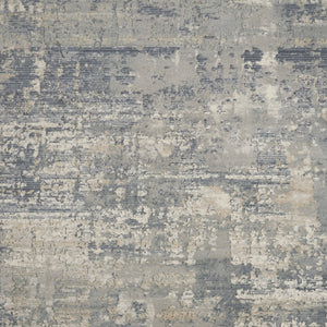 Homeroots 9' X 12' Beige And Gray Abstract Power Loom Area Rug  Polypropylene,Polyester 545113