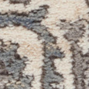 HomeRoots 9' Gray and Ivory Medallion Power Loom Area Rug - Timeless Elegance for Living Rooms & Bedrooms 9' X 12' 545114