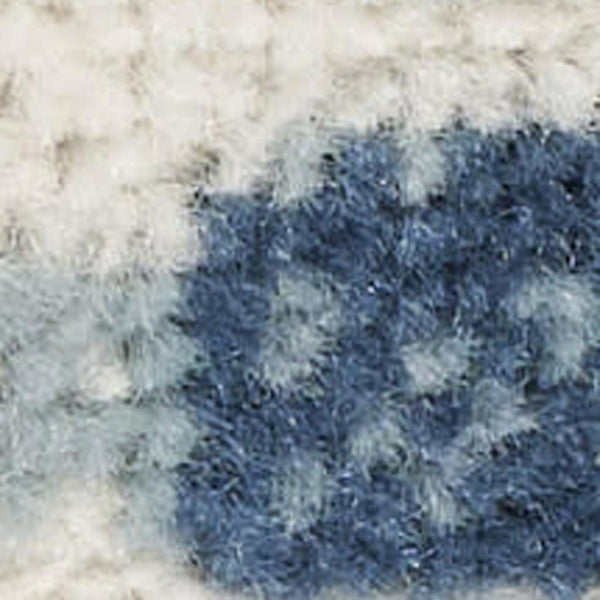 HomeRoots 5' Beige and Blue Abstract Power Loom Area Rug - Modern Design for Living Rooms and Bedrooms 5' X 7' 545122