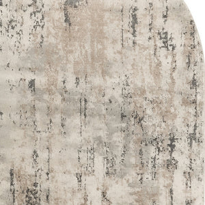 Homeroots 6' X 9' Beige And Gray Abstract Power Loom Area Rug  Polypropylene,Polyester 545129