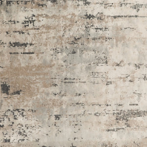 Homeroots 10' Beige And Gray Square Abstract Power Loom Area Rug  Polypropylene,Polyester 545133