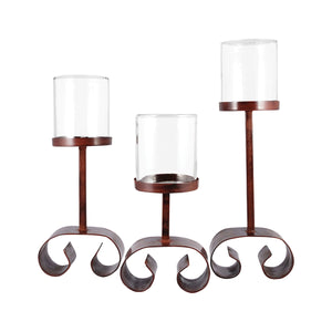 Tanner Candleholder - Set of 3 Rustic 545153 Elk Home