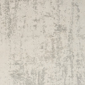 Homeroots 8' X 10' Gray And Ivory Abstract Power Loom Area Rug  Polypropylene,Polyester 545169