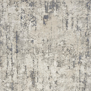 Homeroots 4' X 6' Gray And Ivory Abstract Power Loom Area Rug  Polypropylene,Polyester 545170