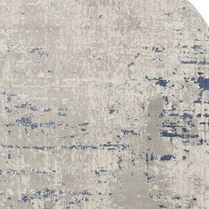 Homeroots 5' X 8' Gray And Ivory Abstract Power Loom Area Rug  Polypropylene,Polyester 545190