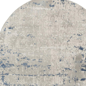 HomeRoots 16' Gray and Ivory Abstract Runner Rug - Modern Elegance for High-Traffic Spaces with Durability 5' X 8' 545190