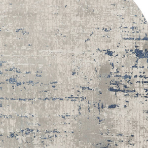 Homeroots 6' X 9' Gray And Ivory Abstract Power Loom Area Rug  Polypropylene,Polyester 545191