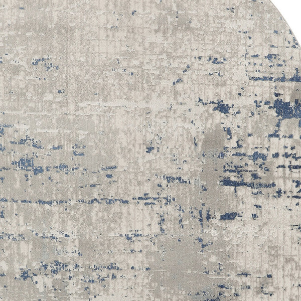 Homeroots 6' X 9' Gray And Ivory Abstract Power Loom Area Rug  Polypropylene,Polyester 545191