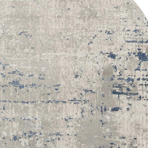 HomeRoots 16' Gray and Ivory Abstract Runner Rug - Modern Elegance for High-Traffic Spaces with Durability 6' X 9' 545191