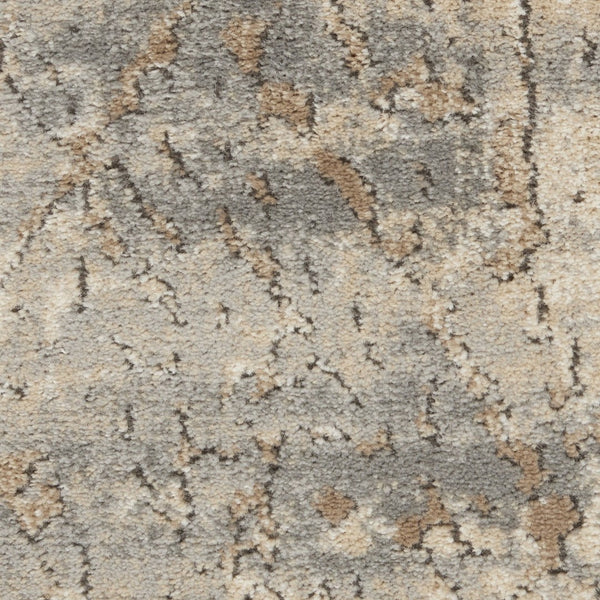 HomeRoots 9' Modern Beige and Gray Abstract Power Loom Area Rug for Effortless Style and Versatile Living Spaces 8' X 10' 545204