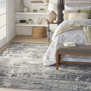 HomeRoots 9' Abstract Power Loom Area Rug in Beige and Gray - Soft, Durable Design for Modern Spaces 8' X 10' 545211
