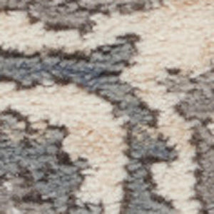 HomeRoots 9' Gray and Ivory Medallion Power Loom Area Rug - Timeless Elegance for Living Rooms & Bedrooms 7' X 10' 545213