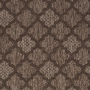 HomeRoots 6' X 9' Trellis Indoor Outdoor Area Rug - Durable & Versatile Brown Design for All Spaces 545230