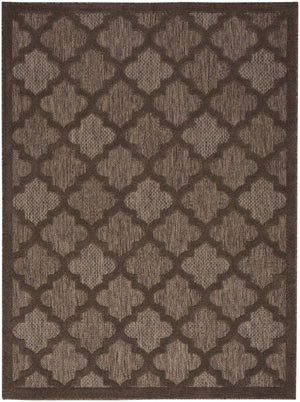 HomeRoots 6' X 9' Trellis Indoor Outdoor Area Rug - Durable & Versatile Brown Design for All Spaces 545230
