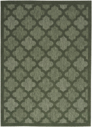 HomeRoots 6' X 9' Trellis Area Rug in Dark and Light Green - Durable, Stylish Indoor/Outdoor Decor Solution 545232