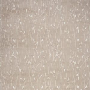 Homeroots 5' X 7' Beige And Ivory Floral Power Loom Area Rug  Polypropylene 545296