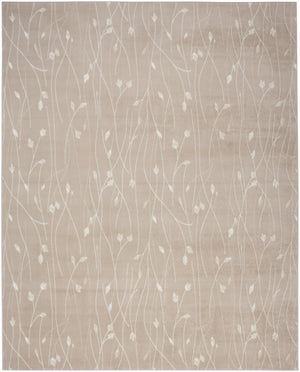 Homeroots 5' X 7' Beige And Ivory Floral Power Loom Area Rug  Polypropylene 545296