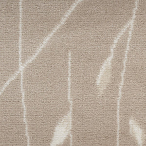 HomeRoots 8' Elegant Beige and Ivory Floral Power Loom Area Rug for Timeless Style in Any Room Decor 8' X 10' 545297