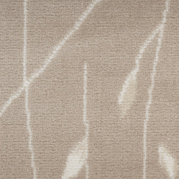 HomeRoots 8' Elegant Beige and Ivory Floral Power Loom Area Rug for Timeless Style in Any Room Decor 8' X 10' 545297