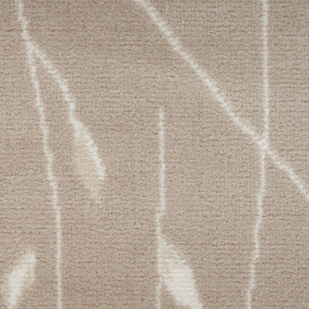 HomeRoots 8' Elegant Beige and Ivory Floral Power Loom Area Rug for Timeless Style in Any Room Decor 8' X 10' 545297
