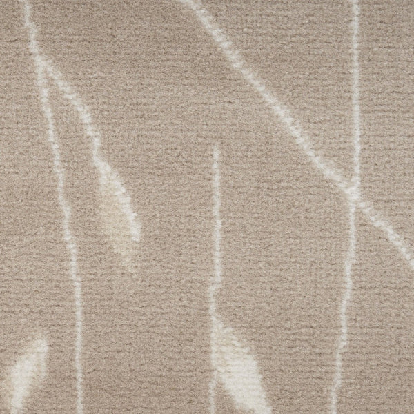 HomeRoots 8' Elegant Beige and Ivory Floral Power Loom Area Rug for Timeless Style in Any Room Decor 8' X 10' 545297