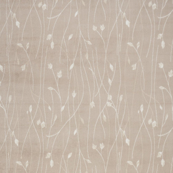 HomeRoots 8' Elegant Beige and Ivory Floral Power Loom Area Rug for Timeless Style in Any Room Decor 8' X 10' 545297