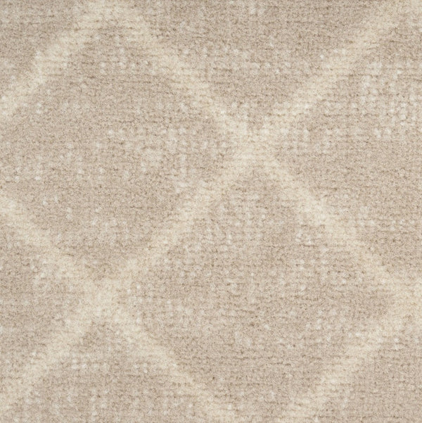 HomeRoots 8' Elegant Beige and Ivory Moroccan Area Rug - Power Loomed for Durable, Easy-Care Style in Any Room 8' X 10' 545300