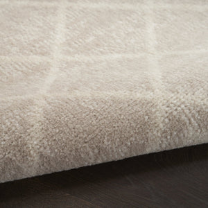 HomeRoots 8' Elegant Beige and Ivory Moroccan Area Rug - Power Loomed for Durable, Easy-Care Style in Any Room 8' X 10' 545300