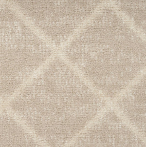 HomeRoots 8' Elegant Beige and Ivory Moroccan Area Rug - Power Loomed for Durable, Easy-Care Style in Any Room 8' X 10' 545300