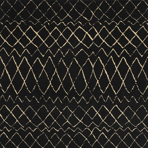 Homeroots 7' X 10' Black And Ivory Abstract Power Loom Distressed Area Rug  Polypropylene 545302
