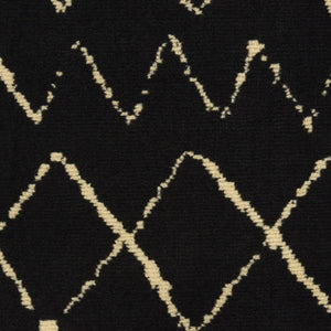 HomeRoots 6' Black and Ivory Abstract Area Rug – Contemporary Distressed Design for Modern Living Spaces 7' X 10' 545302