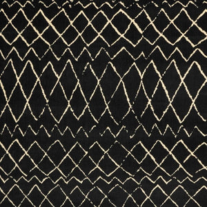 HomeRoots 8' Black and Ivory Abstract Area Rug - Distressed Power Loomed Design for Modern Living Spaces 8' X 10' 545310
