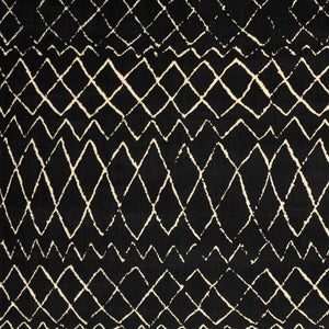 Homeroots 8' X 10' Black And Ivory Abstract Power Loom Distressed Area Rug  Polypropylene 545310