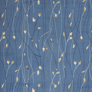 HomeRoots 6' Elegant Blue and Beige Floral Power Loom Area Rug - Timeless Design for Any Room Décor 6' X 9' 545317