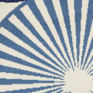 HomeRoots 7' Beige and Blue Geometric Power Loom Area Rug - Modern Style, Durable, Easy-Care for Any Room 7' X 10' 545323