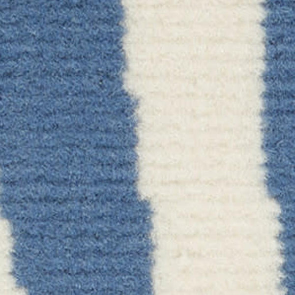 HomeRoots 7' Beige and Blue Geometric Power Loom Area Rug - Modern Style, Durable, Easy-Care for Any Room 7' X 10' 545323